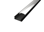 Aluminijski profil 1 NADGRADNI 8mm x 17.1mm CRNI - 2m - slika 1