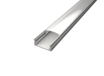 Aluminijski profil 1 NADGRADNI 8mm x 17.1mm BIJELI - 2m