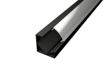 Aluminijski profil KUTNI 1 CRNI 18.5mm x 12.2mm - 2m - slika 1