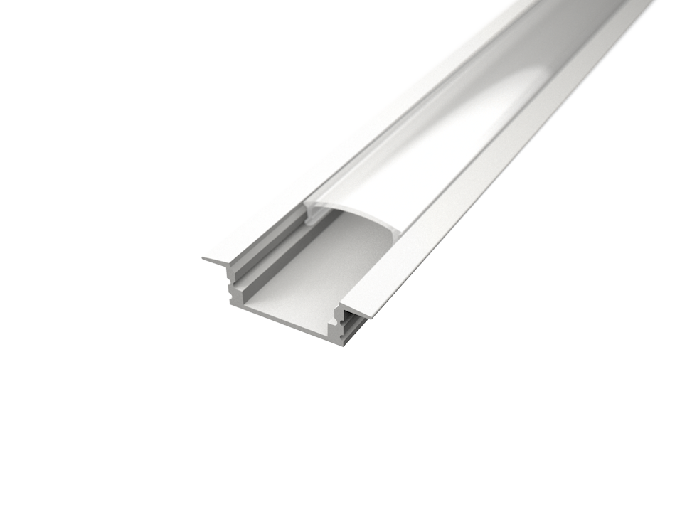 Aluminijski profil UGRADBENI 1 BIJELI 8mm x 17.1mm - 2m
