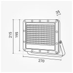 LED reflektor bijeli LUMILEDS čip 100W 5y - slika 3