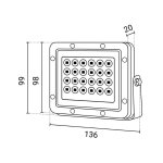 LED reflektor bijeli LUMILEDS čip 20W 5y - slika 3