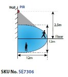 PIR SENZOR POKRETA IP54 180° - slika 3