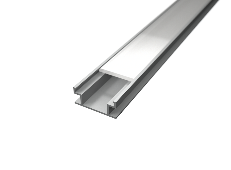 Aluminijski profil PODNI 8.2mm x 19.6mm - 2m