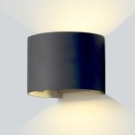 ZIDNA svjetiljka CRNA 6W IP54 - slika 1