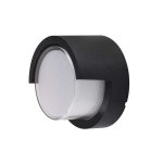 ZIDNA svjetiljka CRNA OKRUGLA 15W IP65 - slika 1