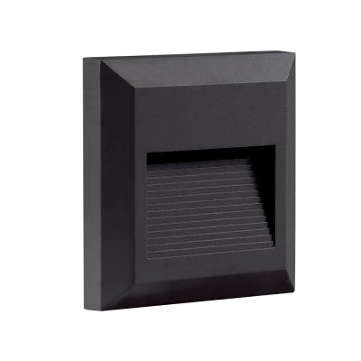 ZIDNA svjetiljka crna 2W IP65