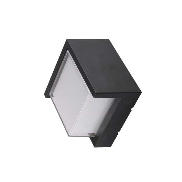 ZIDNA svjetiljka CRNA KVADRATNA 15W IP65