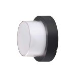 ZIDNA svjetiljka CRNA OKRUGLA 15W IP65 - slika 1
