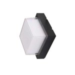 ZIDNA svjetiljka CRNA KVADRATNA 15W IP65 - slika 1