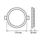 LED panel DIMABILNI CCT 6W IP44 - slika 3