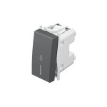 TIPKALO ZA ZVONO 16A 250V~ 1M SB IN 01 crni indikator - slika 4