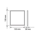 LED PANEL NADGRADNI 6W KVADRATNI - slika 4