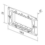 Nosač s vijcima  NM40 4 mjesta TEM MODUL - slika 2