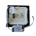 LED PANEL CRNI UGRADBENI 6W KVADRATNI 4000K - slika 2