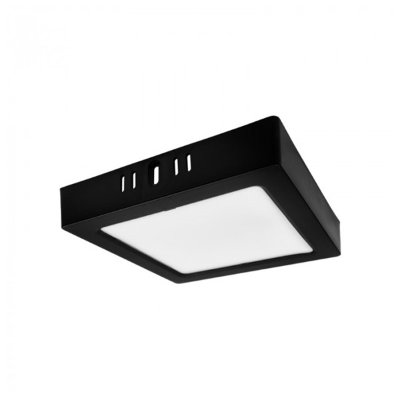 LED PANEL CRNI NADGRADNI 12W KVADRATNI 4000K