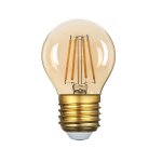 LED žarulja G45 E27 4W filament Golden glass dimabilna - slika 1