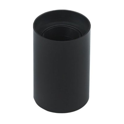 Okrugla stropna svjetiljka GU10 crna PLASTIC