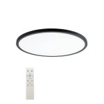LED stropna svjetiljka crna 24W CCT+RGB s daljinskim - slika 1