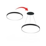 LED PLAFONJERA okrugla crna 30W - slika 2