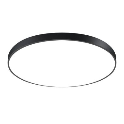 LED stropna svjetiljka okrugla crna 54W