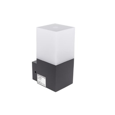 ZIDNA svjetiljka CRNA MAT ALUMINIJSKA 1*E27 IP54