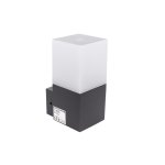 ZIDNA svjetiljka CRNA MAT ALUMINIJSKA 1*E27 IP54 - slika 1