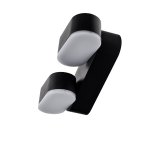 LED ZIDNA svjetiljka crna EPISTAR chip 2*6W IP54 - slika 2