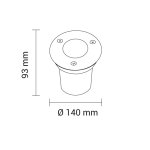 LED VANJSKI UGRADBENI SPOTLIGHT 5W IP65 - slika 3