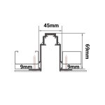 Ugradbena magnetna šina 2M - R35 - slika 2