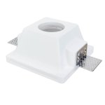 Kvadratna ugradbena gips armatura GU10 - slika 2