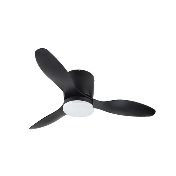 LED stropna svjetiljka CCT 18W crna s ventilatorom i daljinskim upravljačem