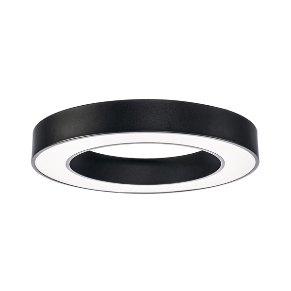 LED stropna svjetiljka okrugla crna 64W
