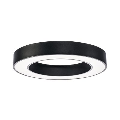 LED stropna svjetiljka okrugla crna 64W